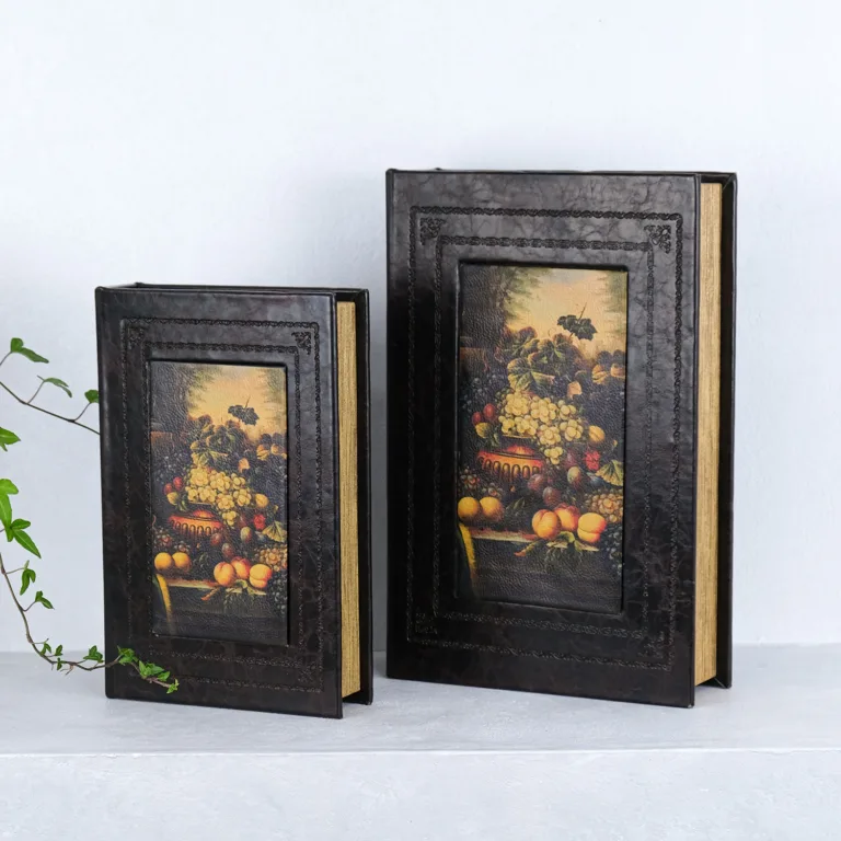 Скринька у формі книги набір з 2-х Фрукти 33-KSH-XZ-PU09125A