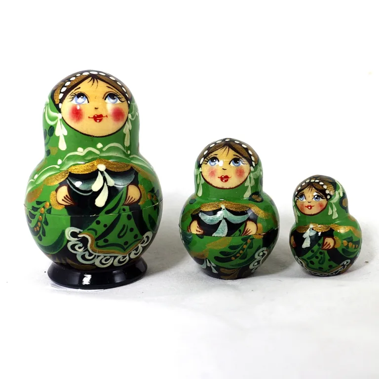Мотрійка 3-х квіткова з розписом 8.5 см М-01