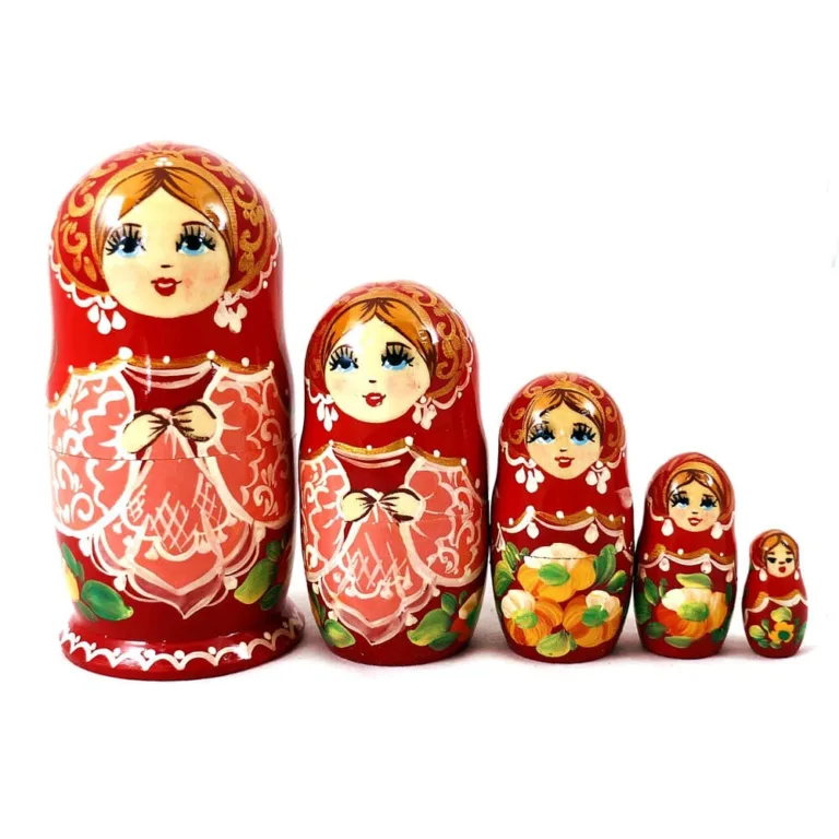 Мотрійка з розписом 5-х квіткова 12.5 см М-16