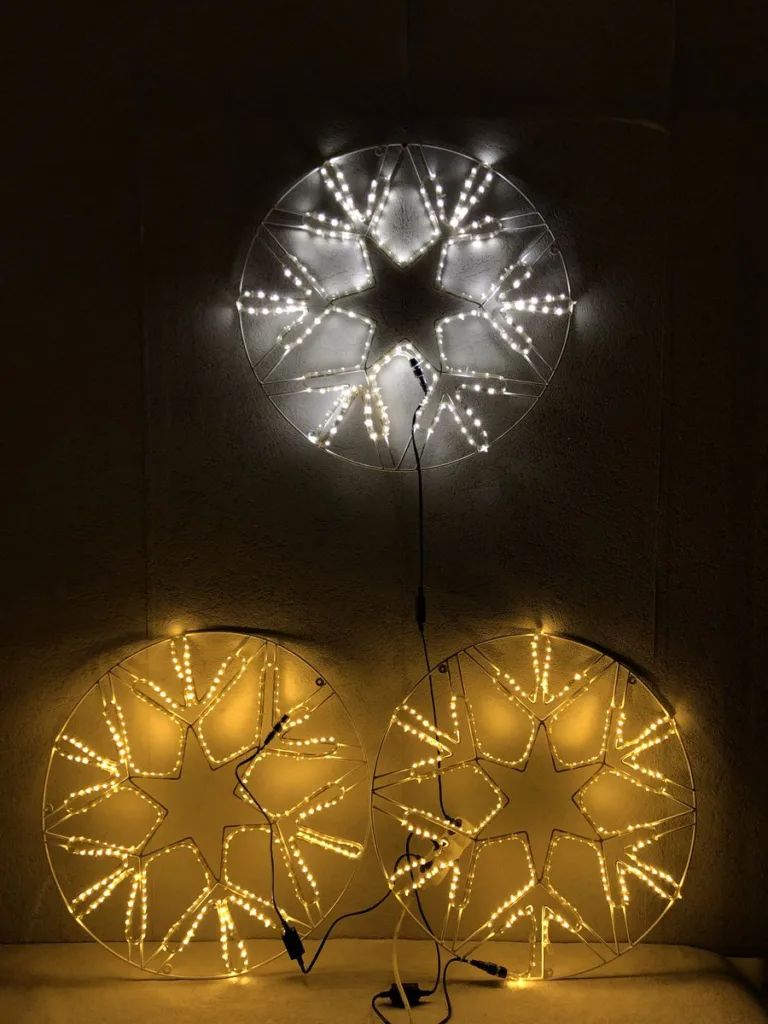 Новорічна Сніжинка (LED гірлянда дюралайт) 65*65 см 220245