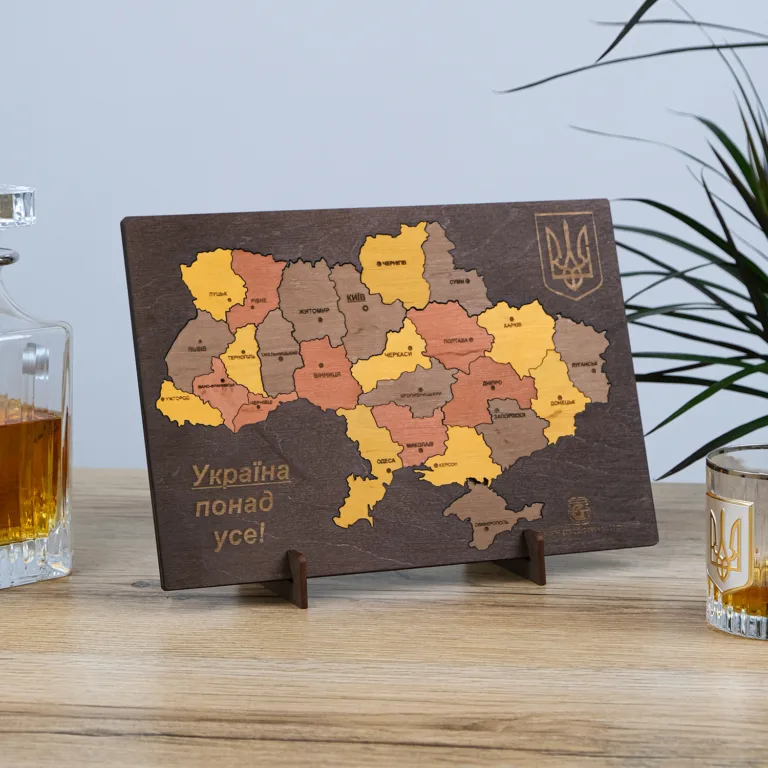 Пазл Карта України кольоровий 21*30 см 18