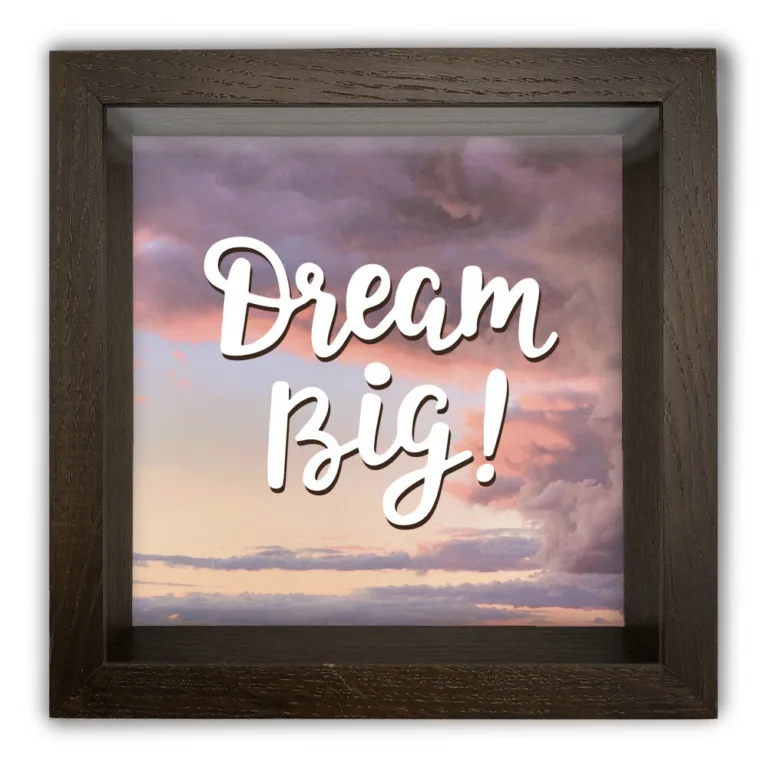 Копілка (скарбничка) "Dream big" коричнева 20*20 см гпхркп0024ка