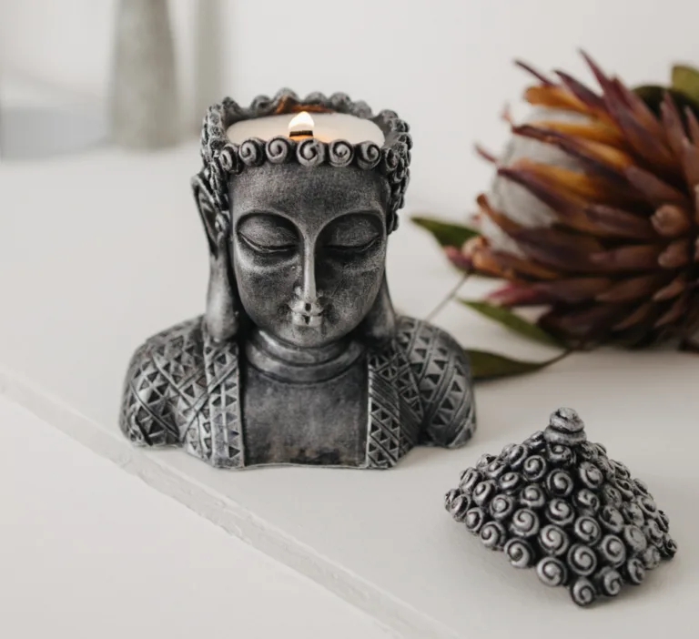 Аромасвічка BUDDHA SANDAL SILVER 100% WOOD WAX 140g 30h NAC 1060