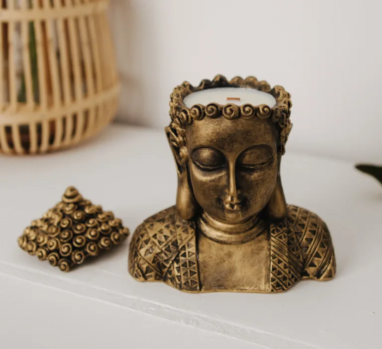 Аромасвічка BUDDHA SANDAL BRONZE 100% WOOD WAX 140g 30h NAC 1062