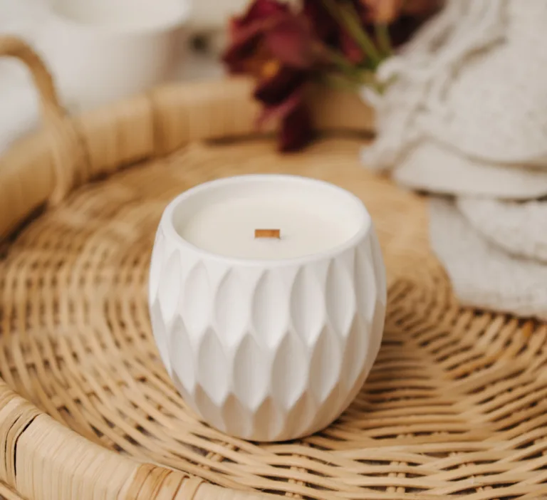Аромасвічка RELAX KAKI WHITE 100% WOOD WAX 240g 50h NAC 1096
