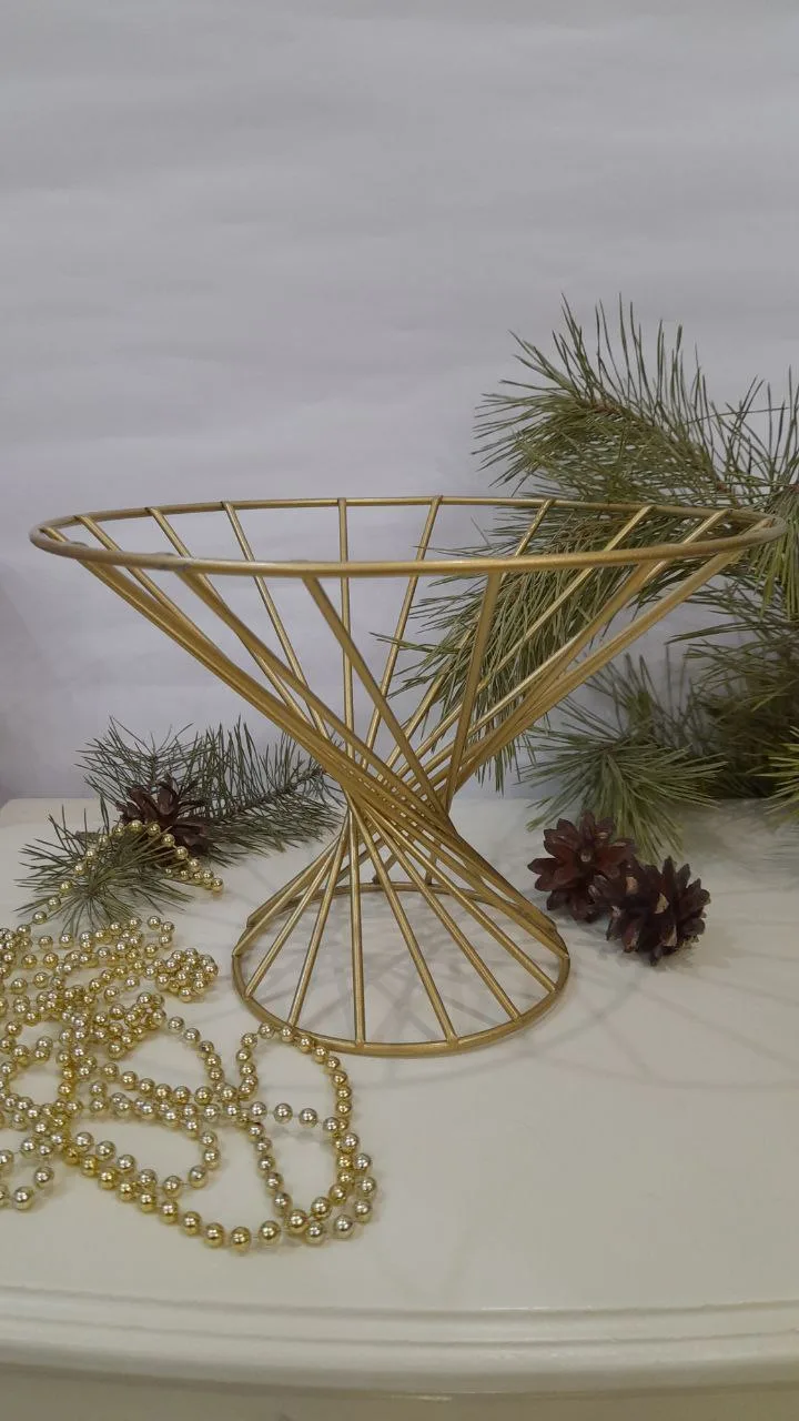 Фруктівниця Лимон золото 25*15 см 300736