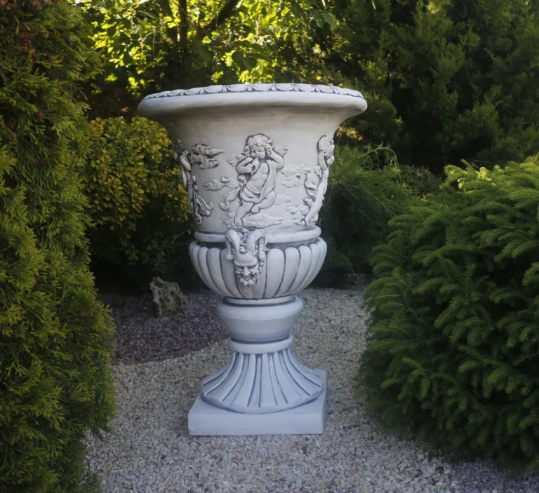 Садовий горщик квітковий великий 55x55x75 см ССП12216 Сірий