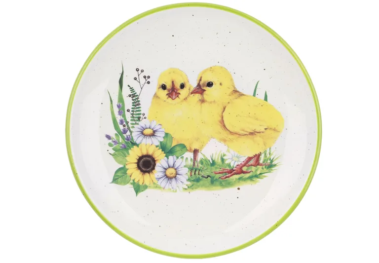 Блюдо керамічне Happy Easter D20.4*2.1см DM179-E