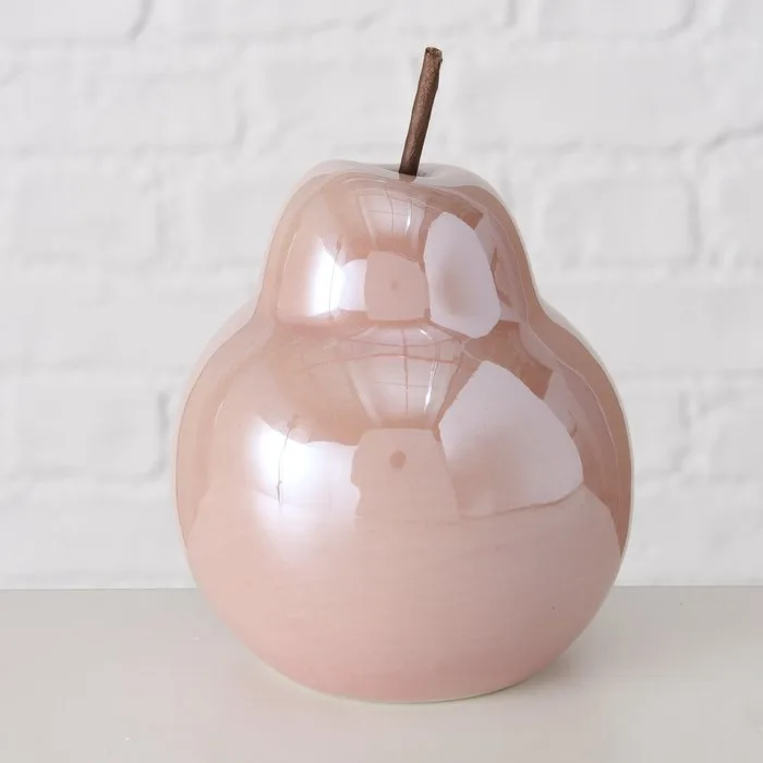 Декоративна Груша рожева порцеляна d10см 2038217-4