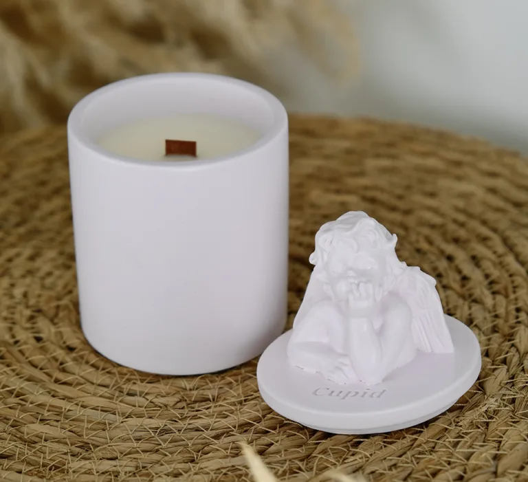 Аромасвічка CUPID SANTAL LAVENDER 100% WOOD WAX 165g 35h NAC 1103