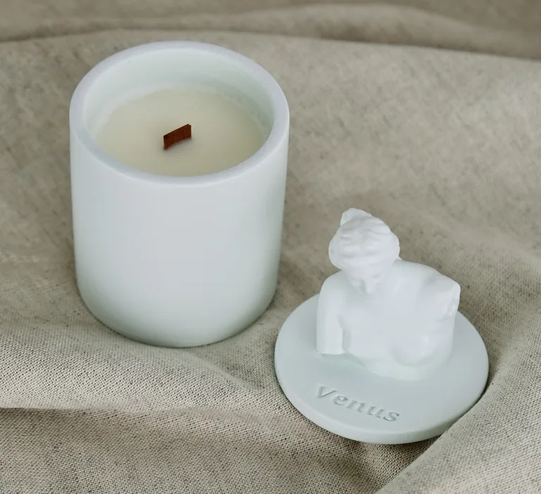 Аромасвічка VENUS CHERRY BLOSSOM MINT 100% WOOD WAX 165g 35h NAC 1104