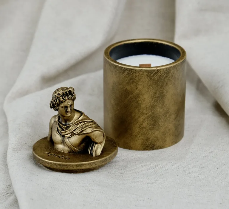 Аромасвічка APOLLO BURLEY VANILLA BRONZE 100% WOOD WAX 165g 35h NAC 1108