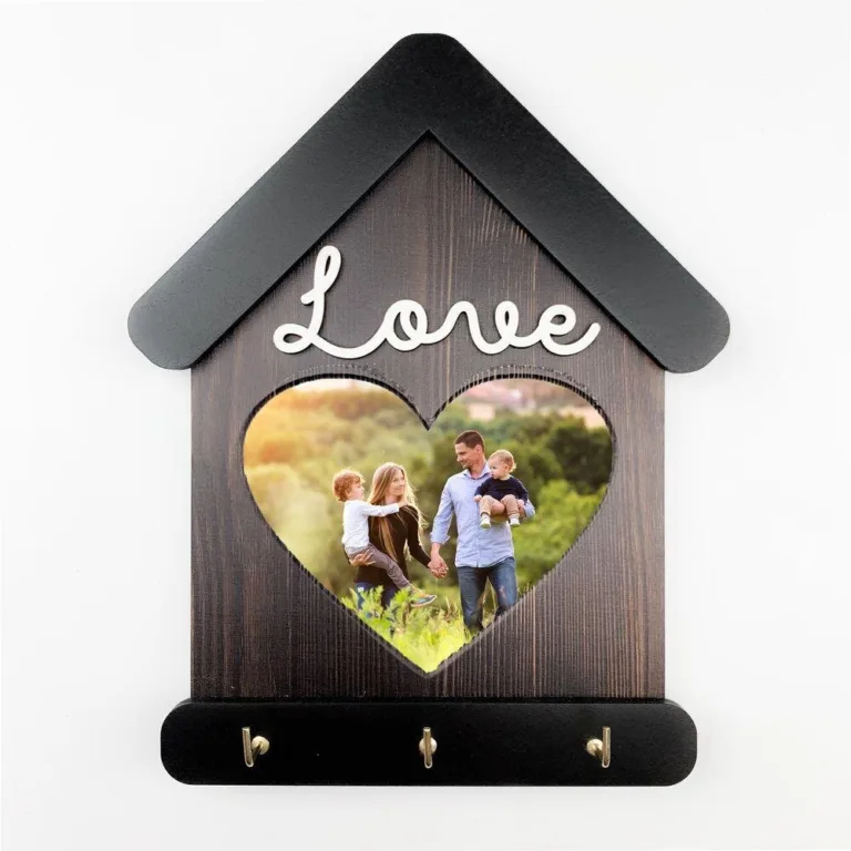 Ключниця-рамка "Love" коричнева 15*24 см гпхрклрам0001_1кса
