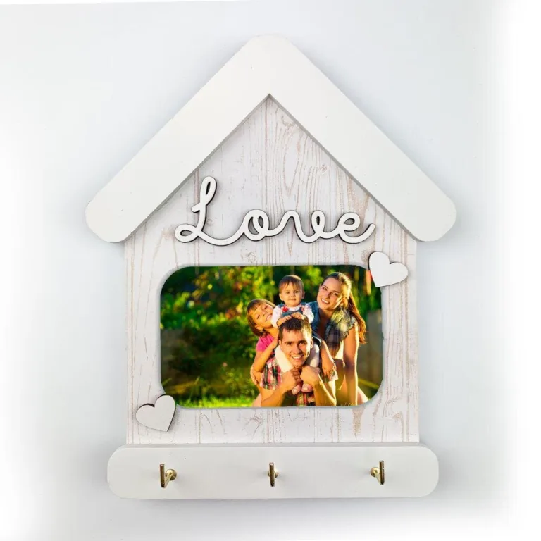 Ключниця-рамка "Love" біла 15*24 см гпхрклрам0005_1бса