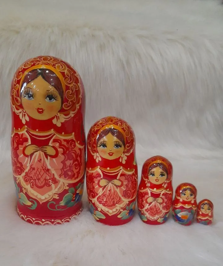 Мотрійка 5-х квіткова з розписом 14 см М-19