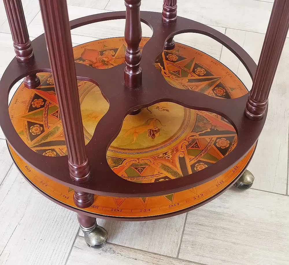 Глобус бар на пол Древняя карта коричневый сфера 42 см 42003R